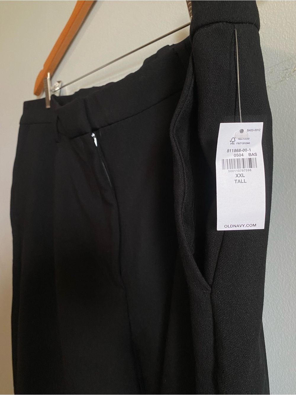 Old Navy Extra High Rise Taylor Straight Black Trouser Women’s XXL Tall NWT - Picture 6 of 7